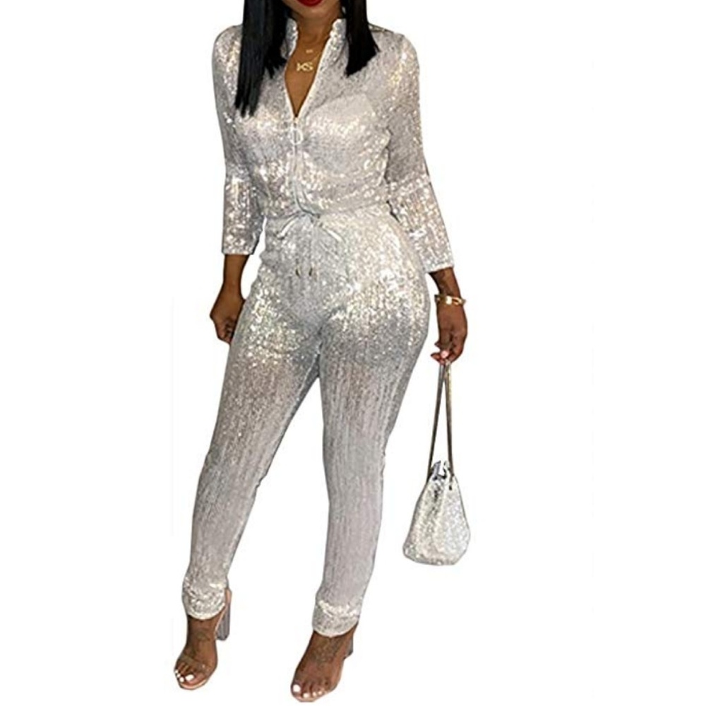 Opaque glitter bodysuit / jumper